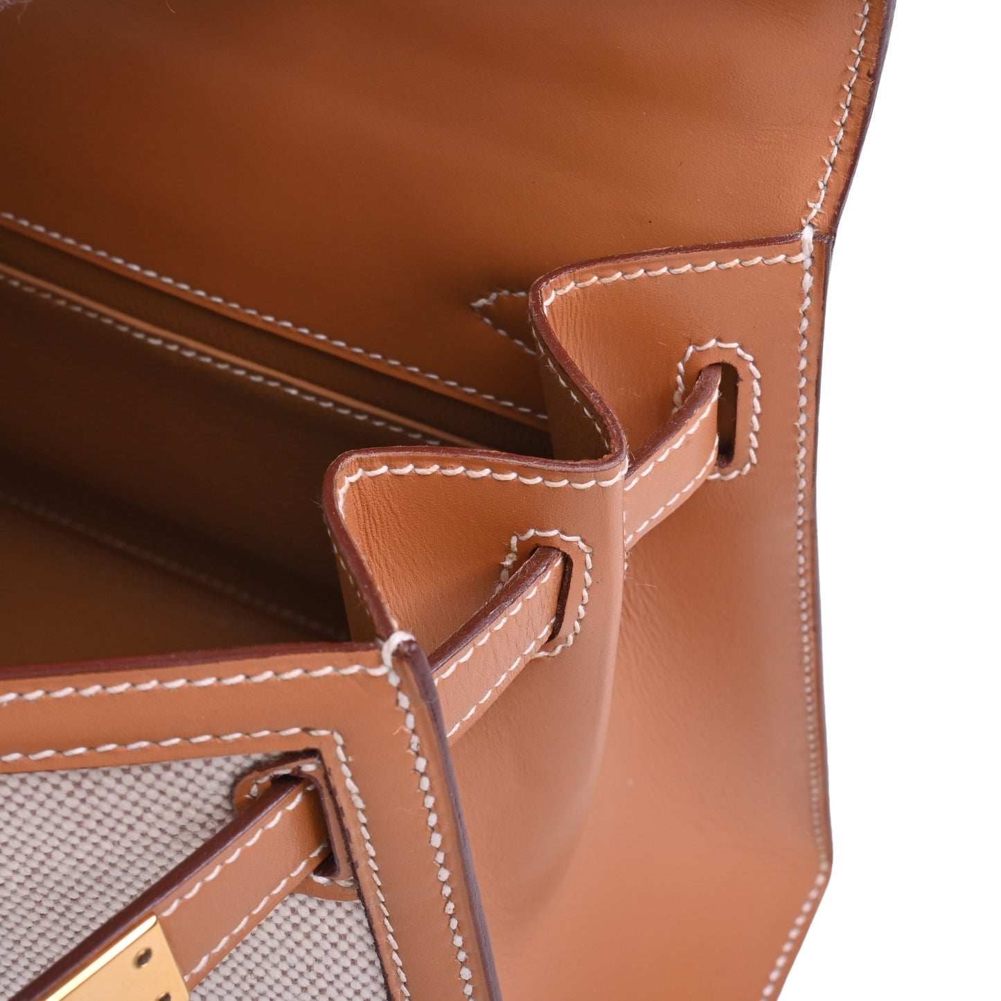 HERMES ミニケリー トワル ナチュラル GP 〇R刻印