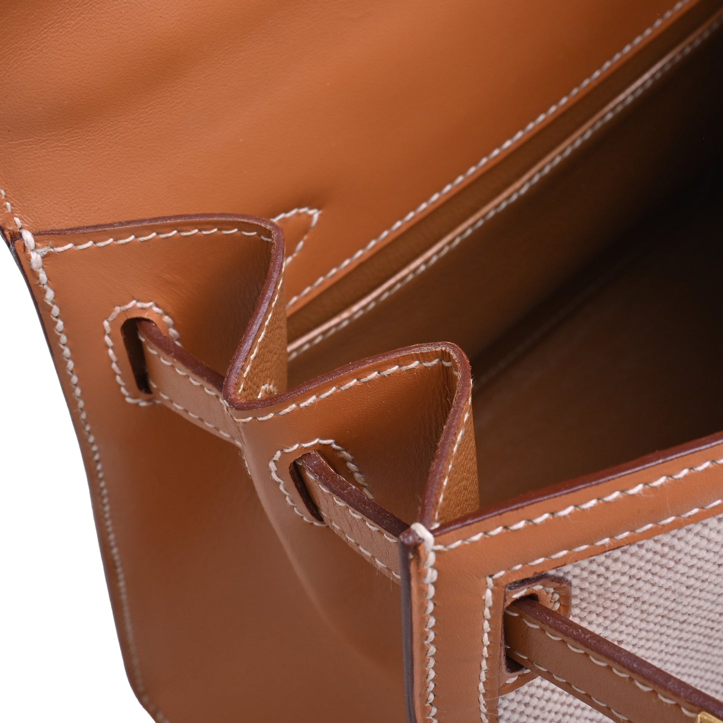 HERMES ミニケリー トワル ナチュラル GP 〇R刻印