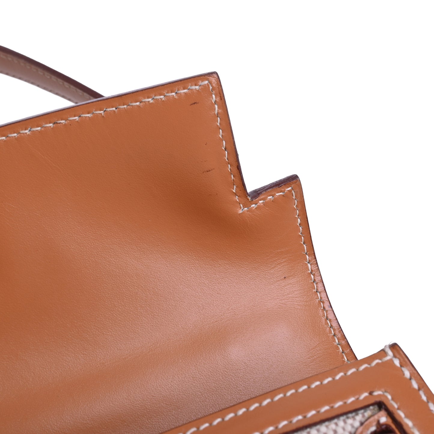 HERMES ミニケリー トワル ナチュラル GP 〇R刻印