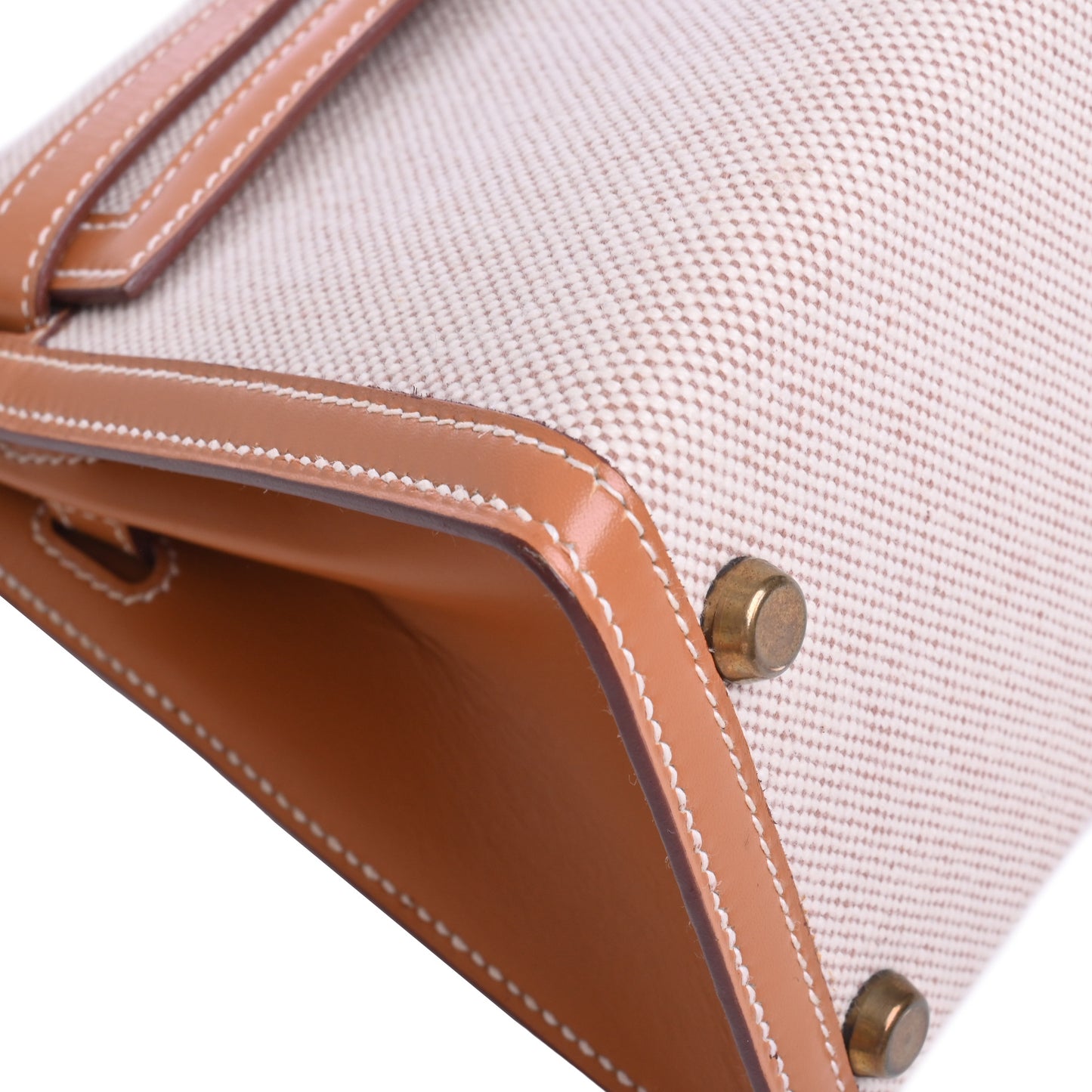 HERMES ミニケリー トワル ナチュラル GP 〇R刻印