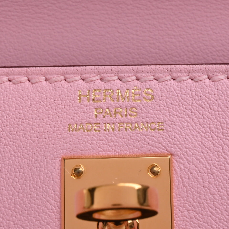 HERMES ケリー25 ヴォースイフト ローズサクラ GP T刻印