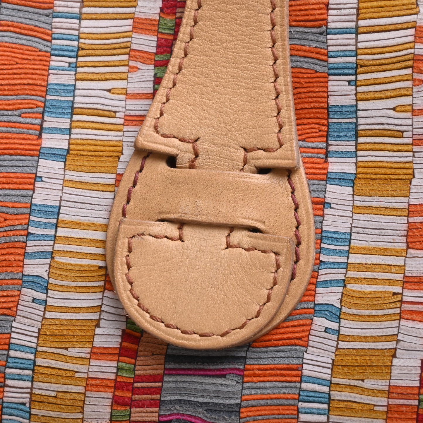 HERMES エヴリン1PM ヴィブラートスニップ ボックスネパール マルチカラー ベージュ SS □F刻印