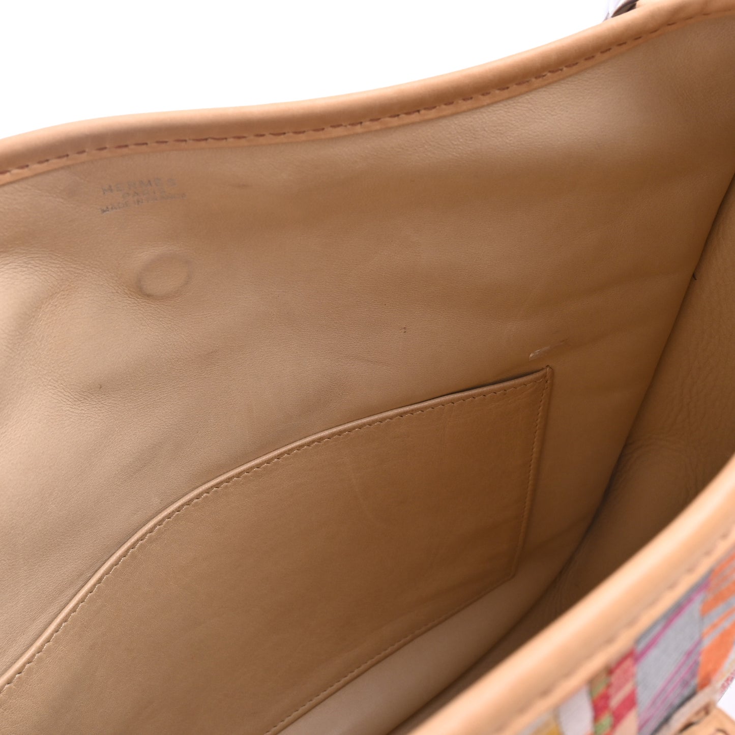 HERMES エヴリン1PM ヴィブラートスニップ ボックスネパール マルチカラー ベージュ SS □F刻印