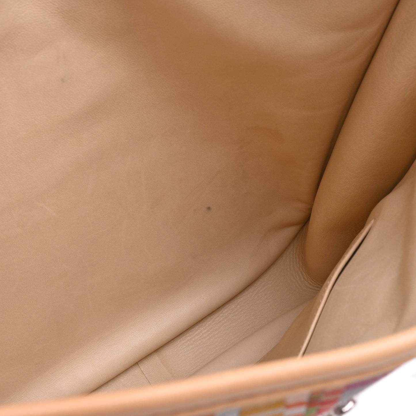 HERMES エヴリン1PM ヴィブラートスニップ ボックスネパール マルチカラー ベージュ SS □F刻印
