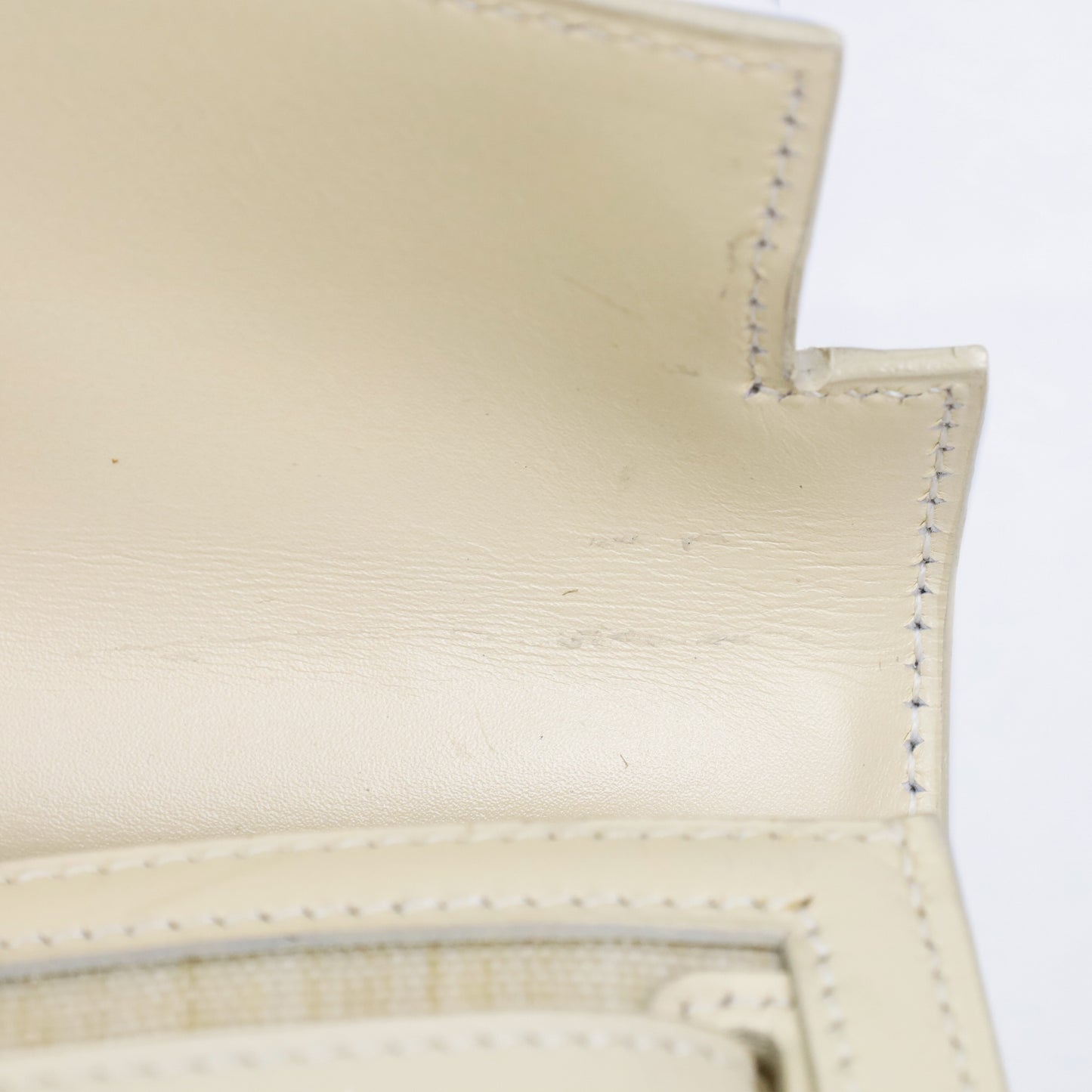 Mini Kelly Crinolan Box Calf Beige GP 〇V Engraved