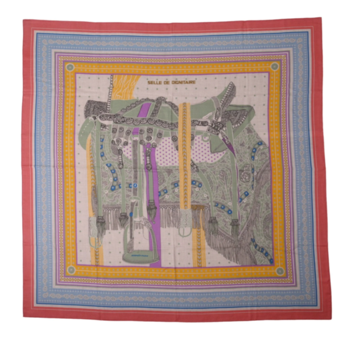 Carreyenne: Senior Saddle of a High Officer, Cashmere, Multicolor