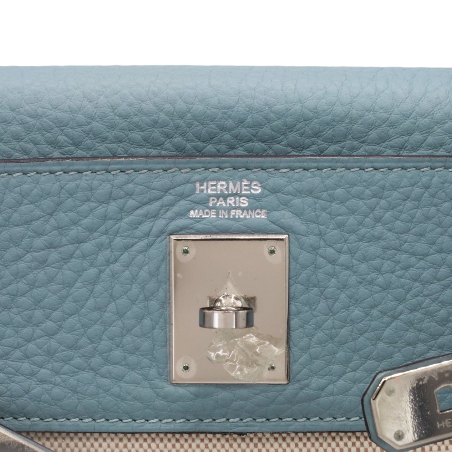 Kelly 32 Toile Ash Togo Ciel SS □M engraved