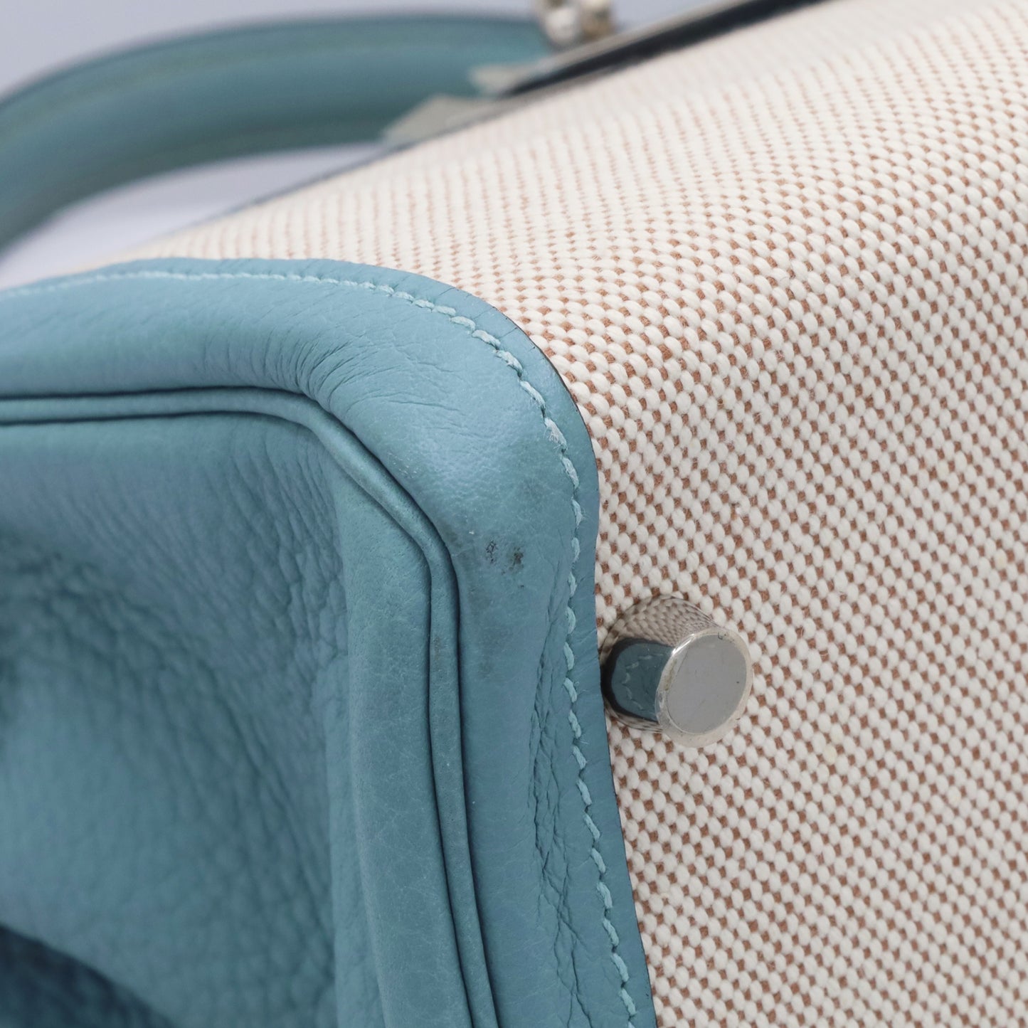 Kelly 32 Toile Ash Togo Ciel SS □M engraved