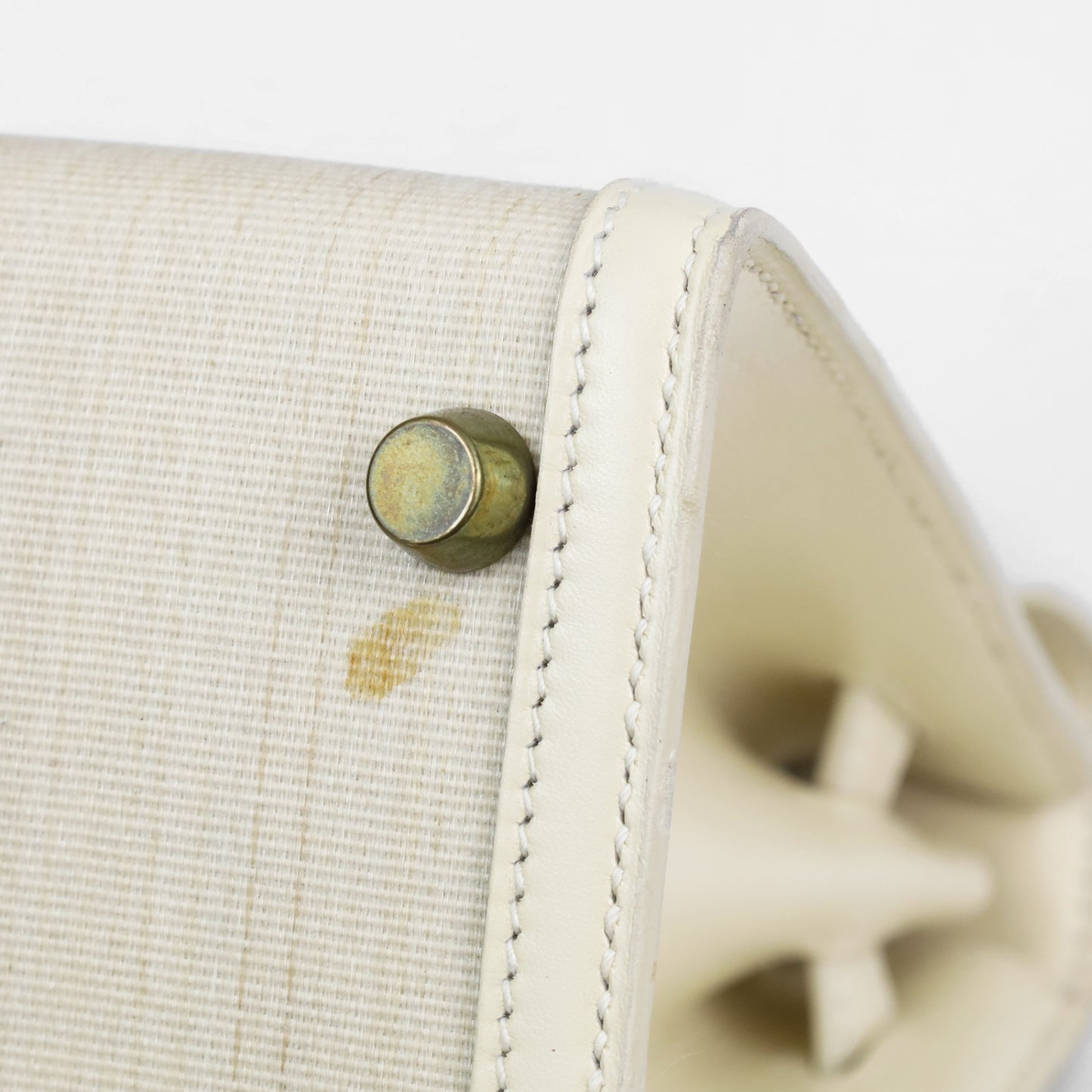 Mini Kelly Crinolan Box Calf Beige GP 〇V Engraved