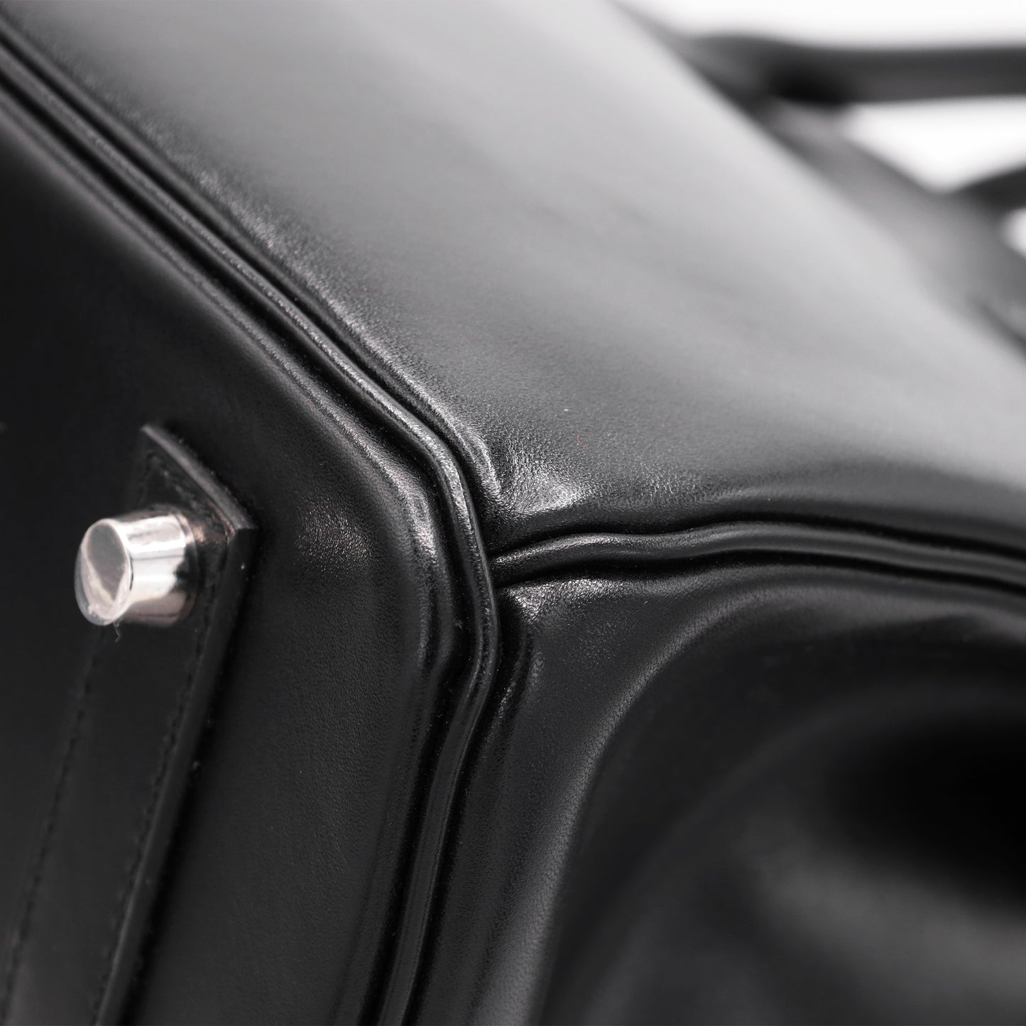 Birkin 35 Box Calf Black Giroche Metal Fittings □R Engraved