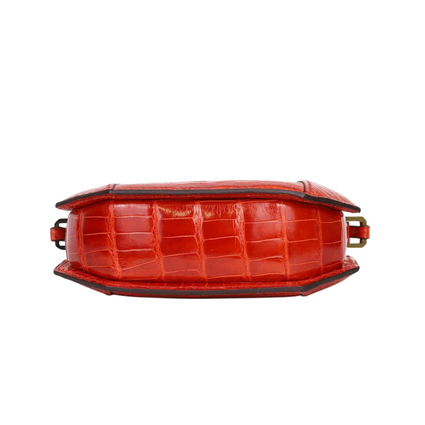 POUDRIER Alligator Geranium GP T engraved