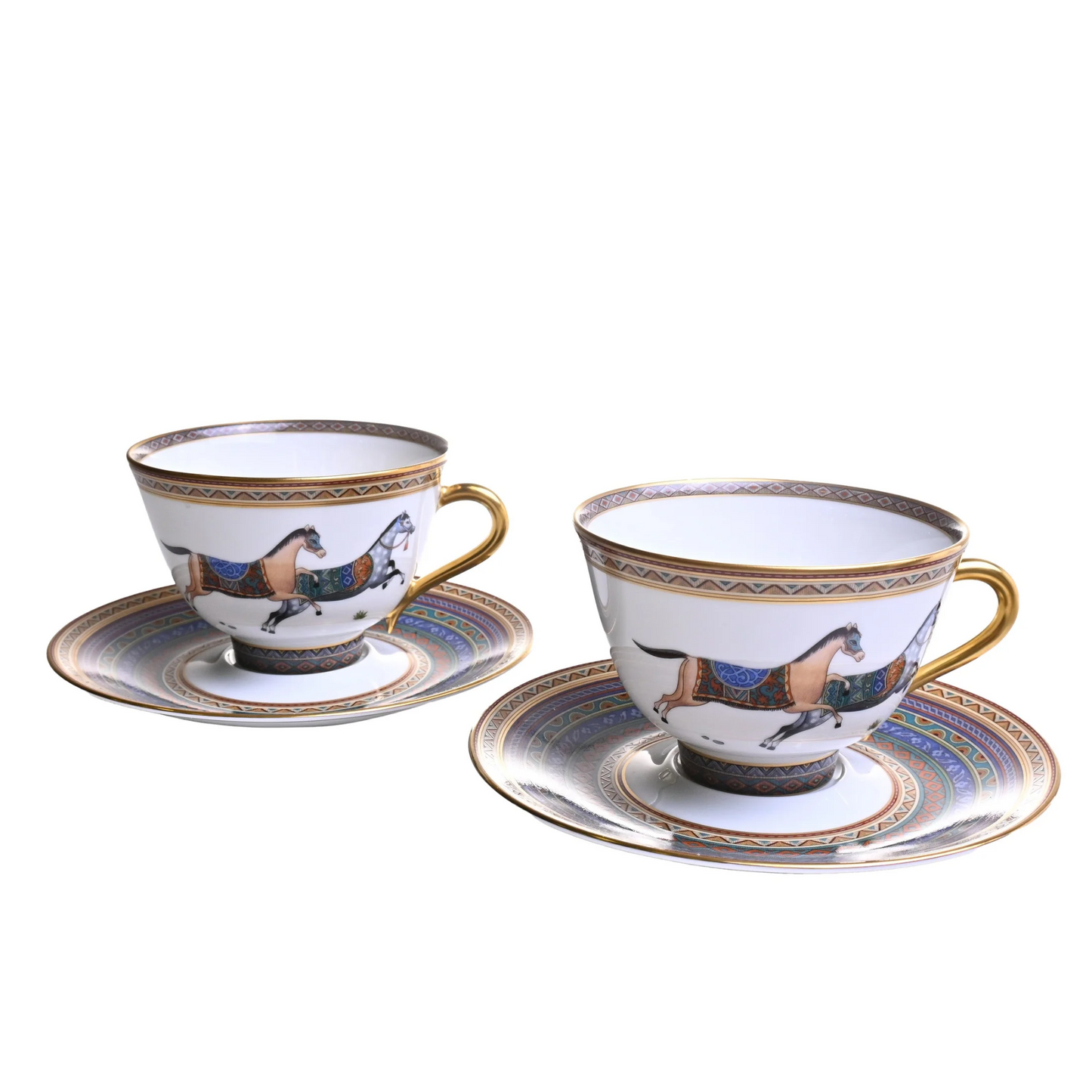 Schwardrian NO.6 Tea Cup & Saucer Pair Multicolor
