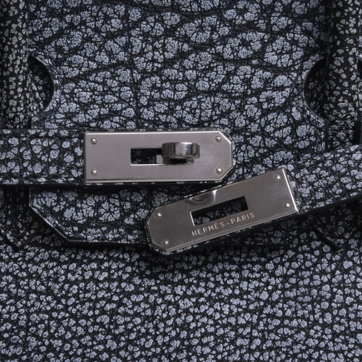 Birkin 35 Buffle Skipper Dalmatian Black SS □E engraved