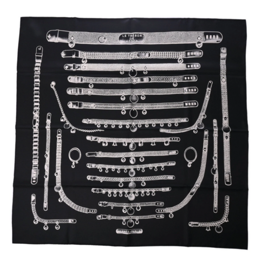 Carre 90 Tresor de Medor Silk Black