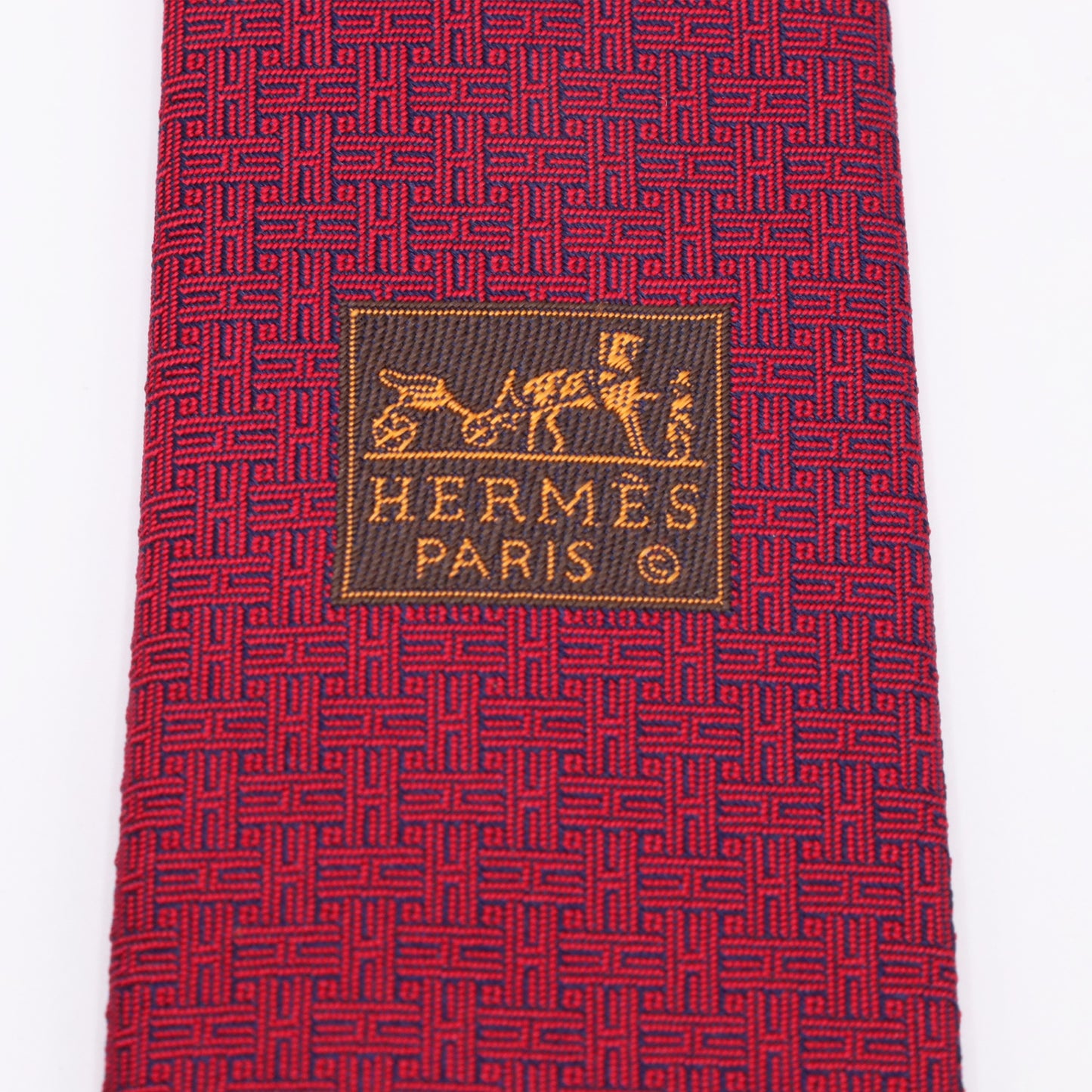 Tie silk red
