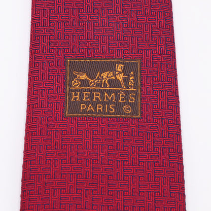 Tie silk red