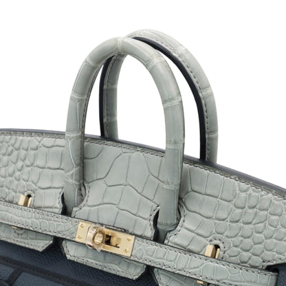 バーキン20　セリエ　フォーブル　ミッドナイト　アリゲーター　ヴォースイフト　ヴォーエプソン　グリミスティ　グリシマン　ブラック　オレンジ　シャンパンゴールド金具　K刻印