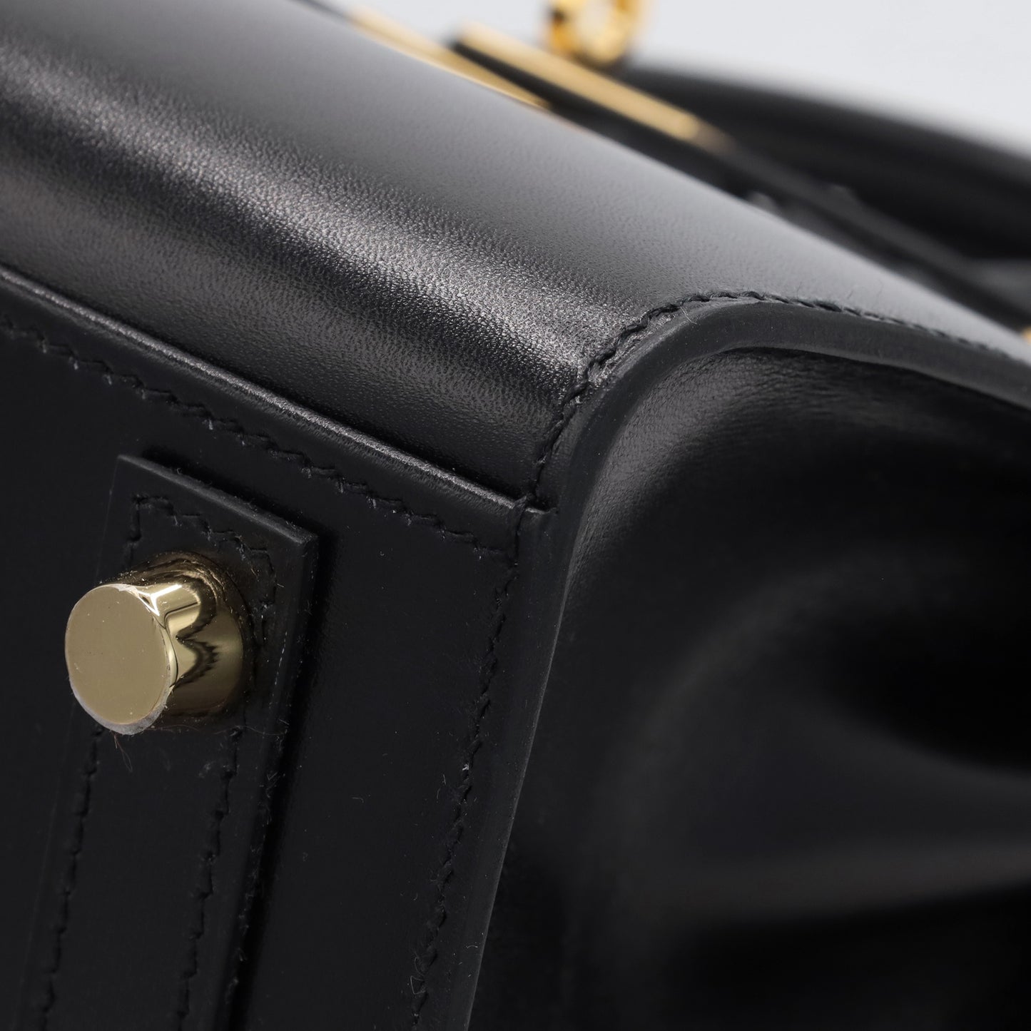 バーキン25　セリエ　ボックスカーフ　ブラック　GP　W刻印