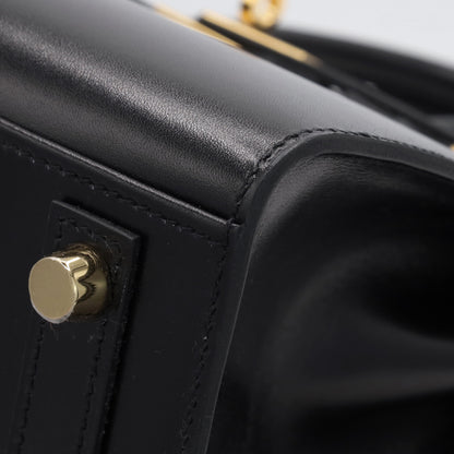 バーキン25　セリエ　ボックスカーフ　ブラック　GP　W刻印