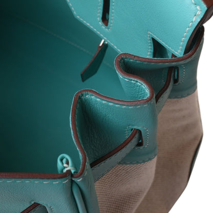 Birkin 30 Voor Swift Toile Ash Lagon SS □L engraved