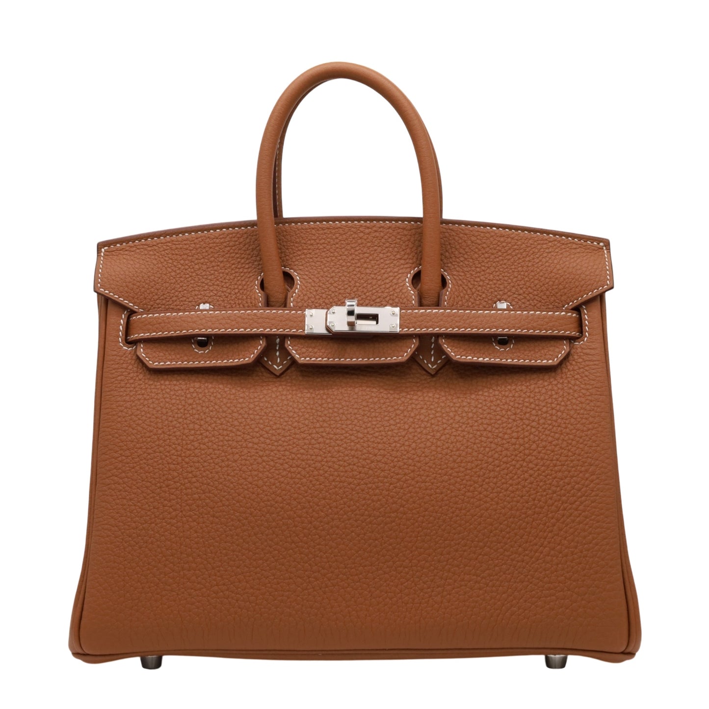 Birkin 25 Togo Gold SS KStamp