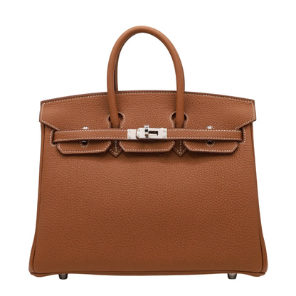 Birkin 25 Togo Gold SS KStamp