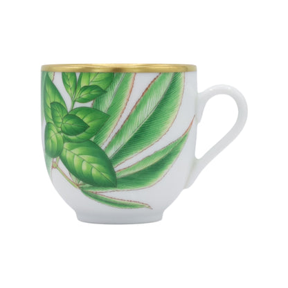 パシフェリア　コーヒーカップ＆ソーサー　ペア　グリーン