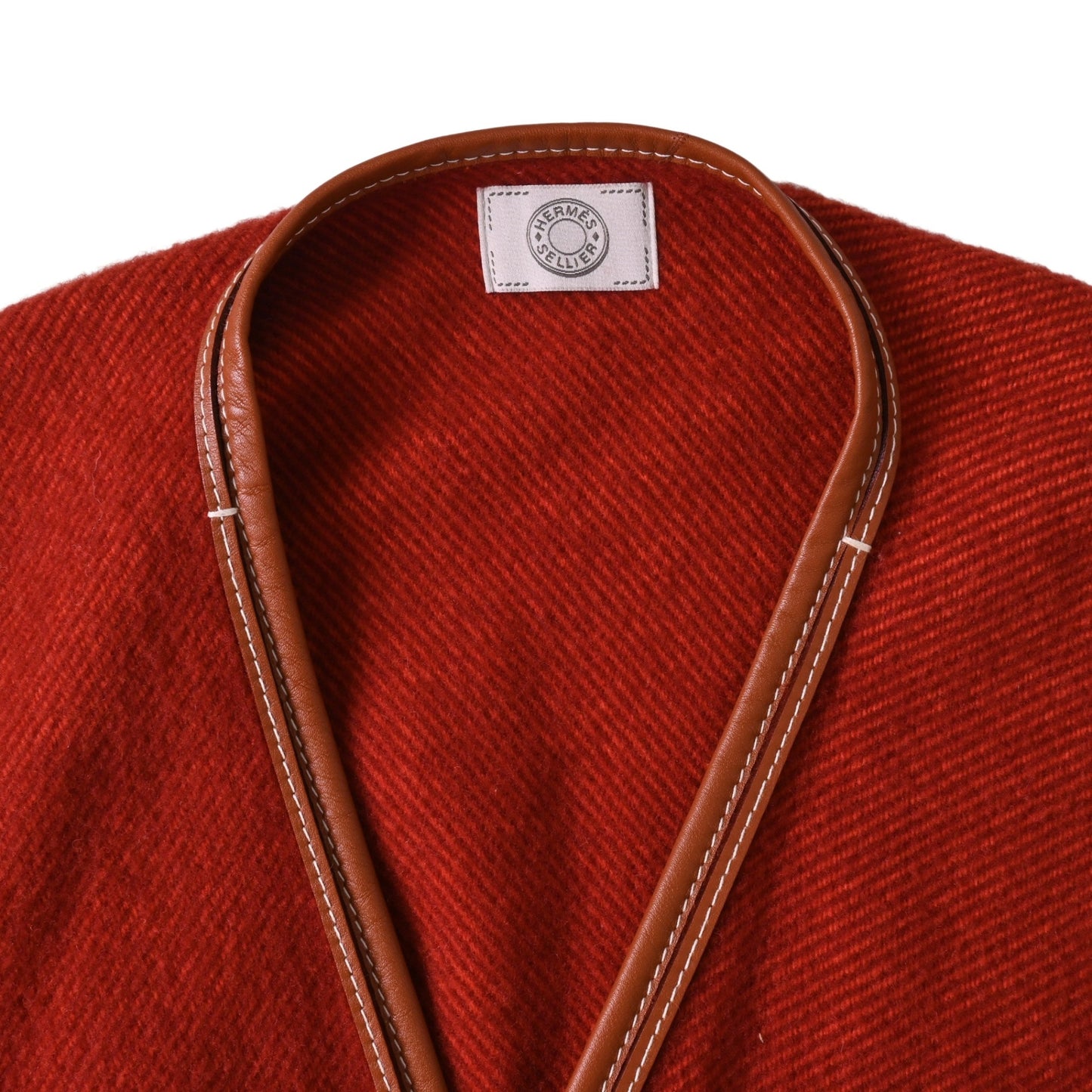 ロカバール　カシミヤ混　カーフ　レッド