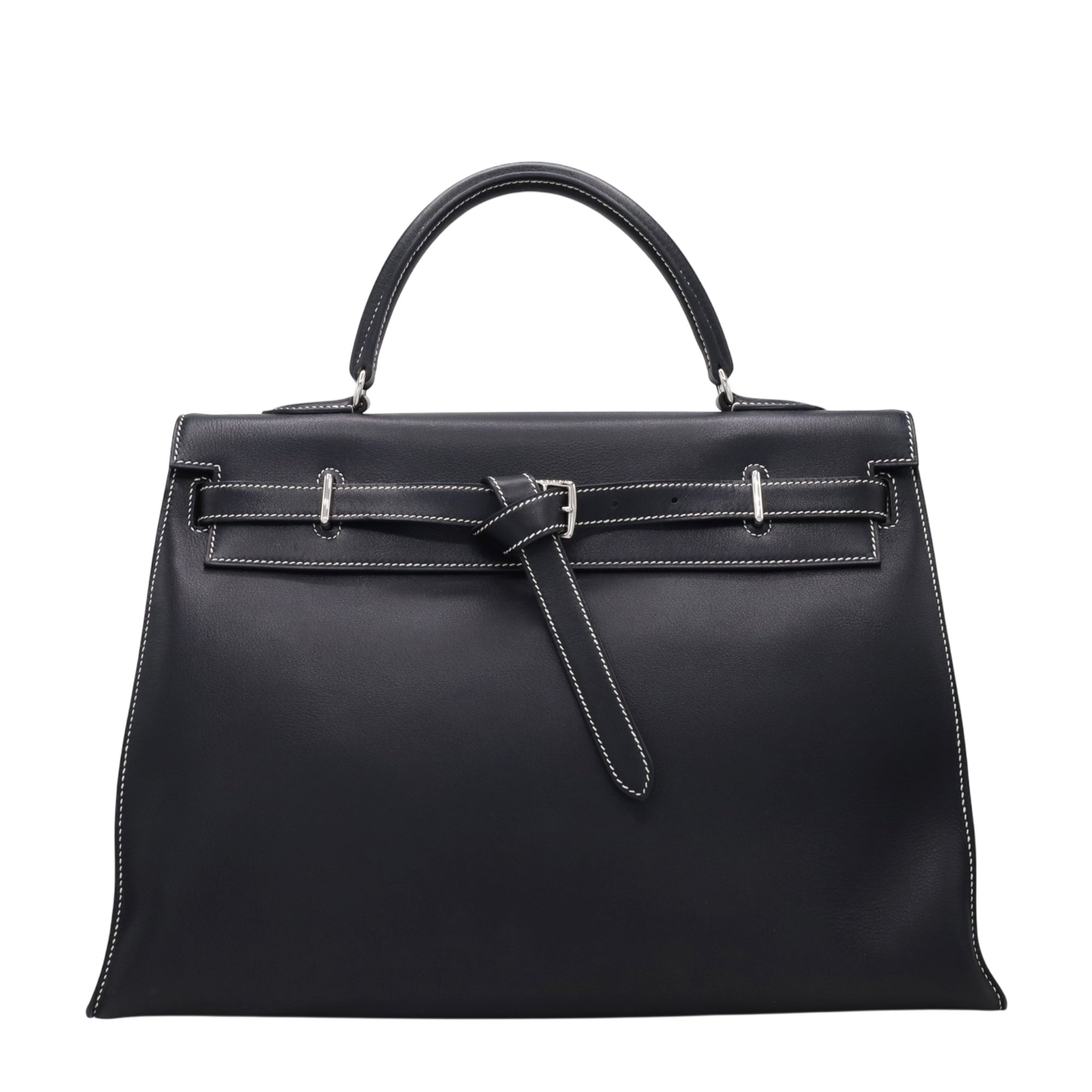 HERMES ケリーフラット35 ヴォースイフト ブラック SS ☐J刻印 – LALÙE