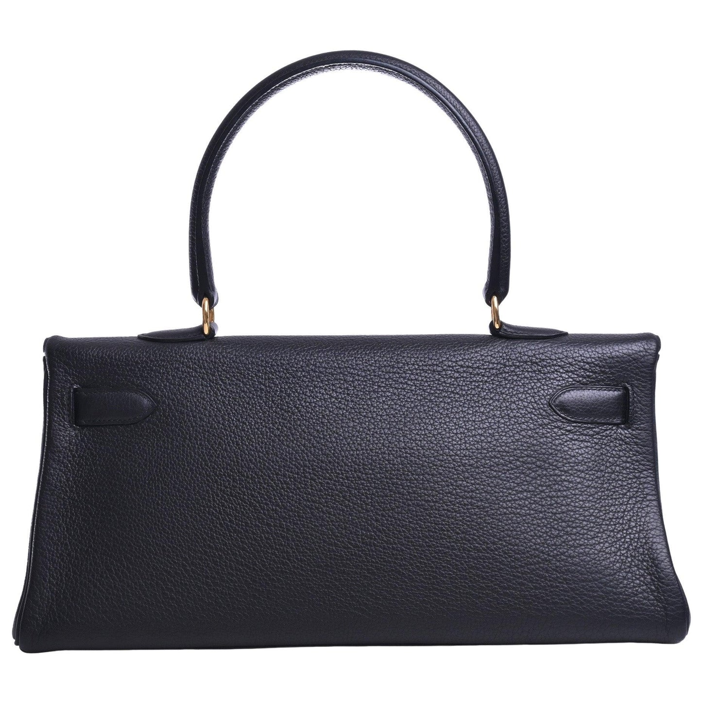 Shoulder Kelly Fringe Togo Black GP □M engraved