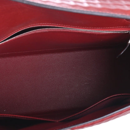 Kelly 32 Dewitch Waffle Box Calf Rouge Ash SS □G engraved