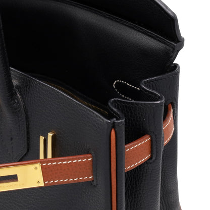 バーキン30　ヴァッシュリエージュ　ブラック　ノアゼット　GP　□K刻印