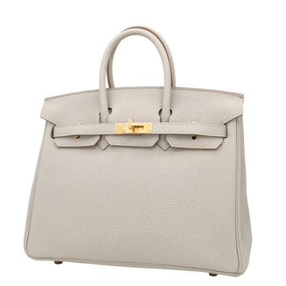 バーキン25　トゴ　パールグレー　GP　K刻印