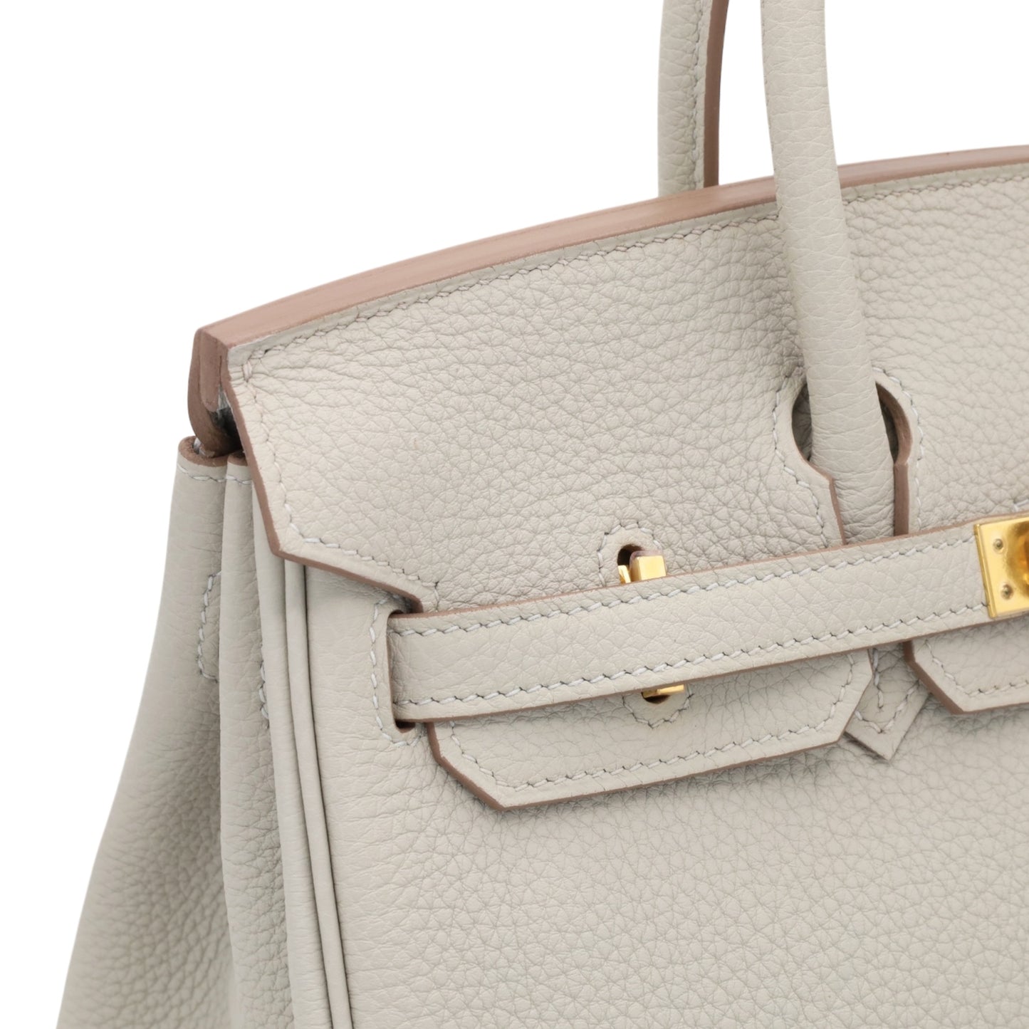 バーキン25　トゴ　パールグレー　GP　K刻印