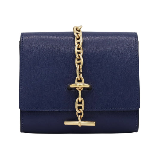 シェーヌダンクル　コンパクトウォレット　シェーブルシャムキラ　ブルーサフィール　GP　B刻印