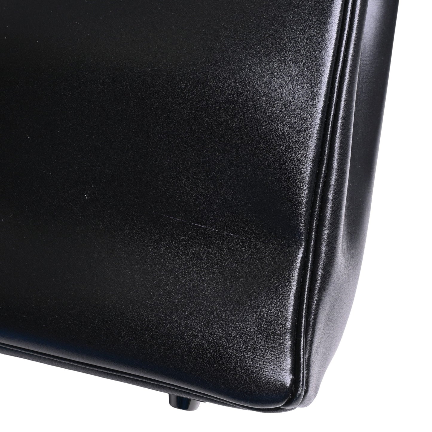 Birkin 30 Saw Black Box Calf □N Engraved