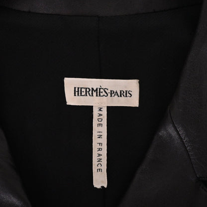 ベルテッドコート　ラム　ブラック　38