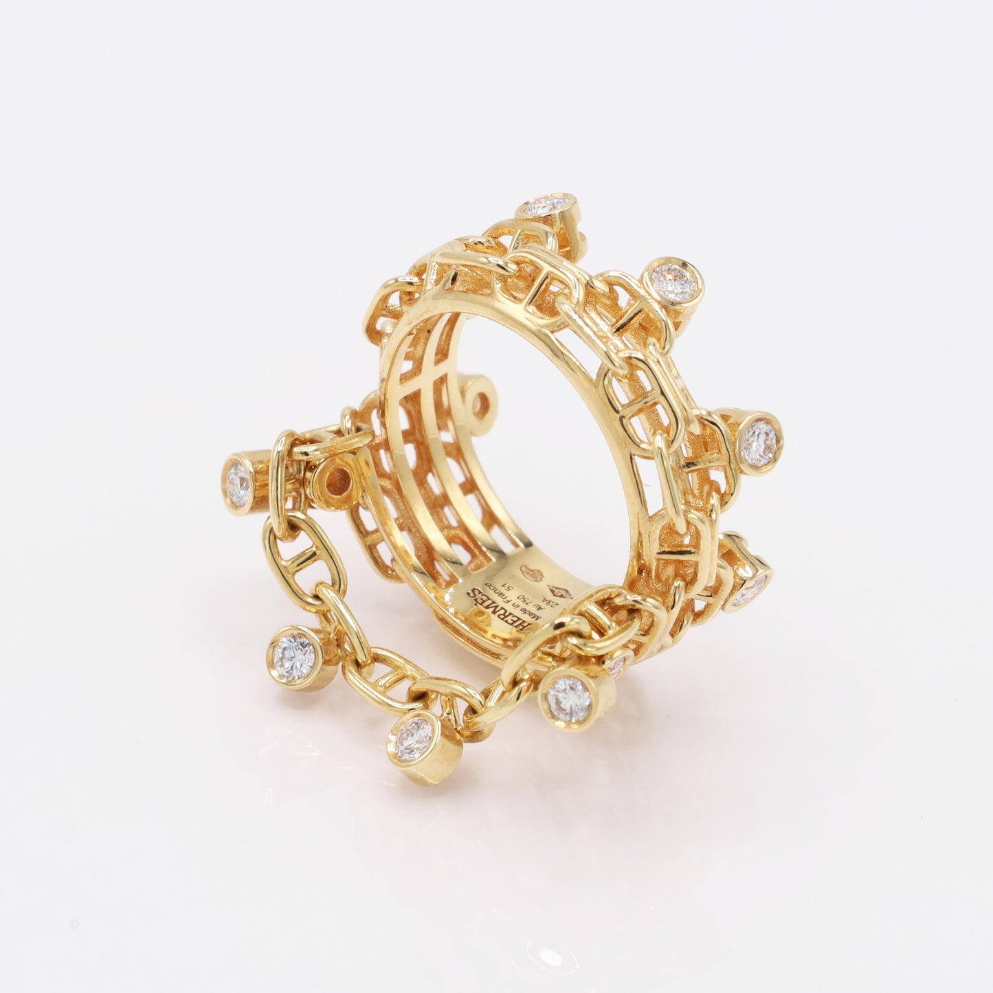 Chaine d'Ancre Calypso Diamond Ring YG 51