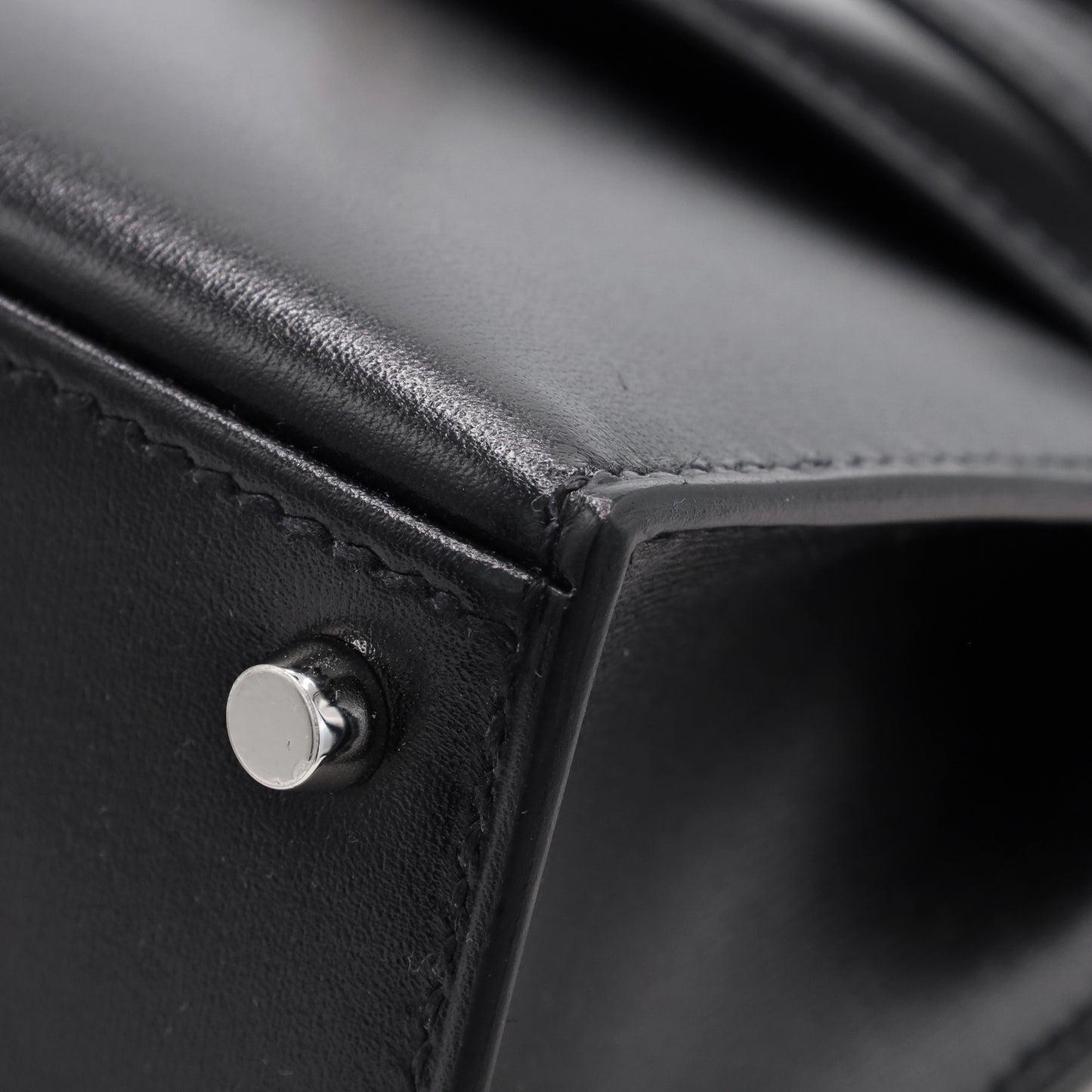 Mini Kelly 2 Box Calf Black SS K Stamp