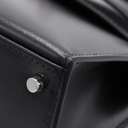 Mini Kelly 2 Box Calf Black SS K Stamp