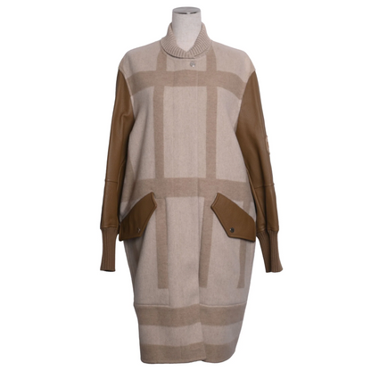 ロングブルゾン　カシミア　ディア　ベージュ　40