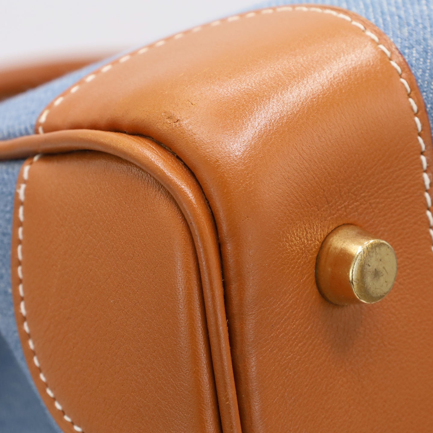 Birkin 35 Gulliver Toile Jean Gold Blue Indigo GP □BStamp