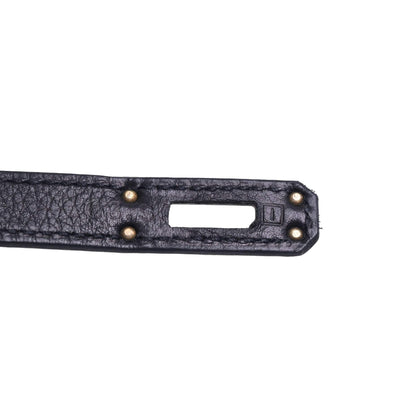 Pochette Kelly Evergrain Black SS □I engraved