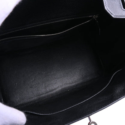 Birkin 30 Box Calf Toile Potamos Black Red SS □J Engraved