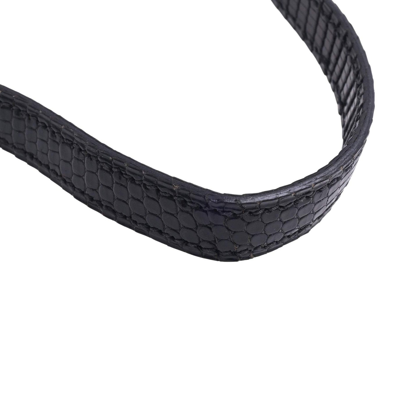 コンスタンスミニ　リザード　ブラック　ルテニウム金具　□I刻印