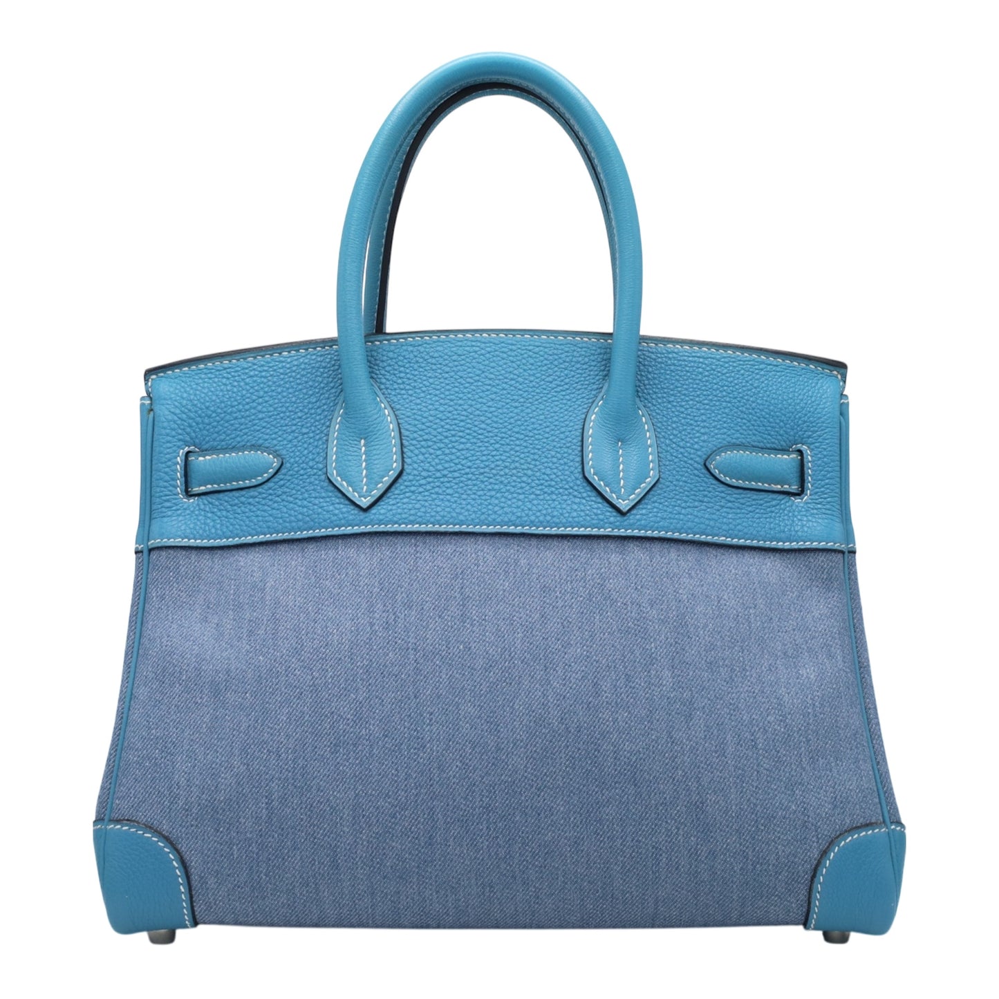 Birkin 30 Toile Jean Togo 蓝色牛仔裤 SS □F刻印