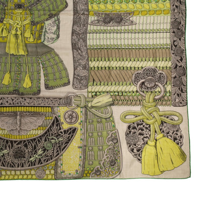 カレジェアン　侍の鎧兜　カシミヤ　グリーン