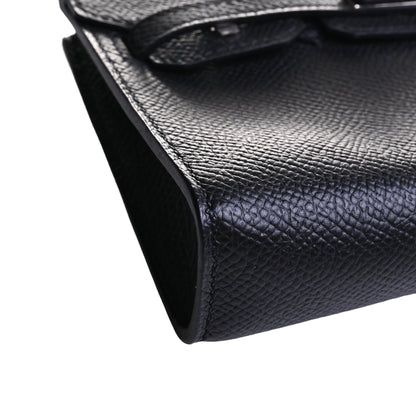 バーキンタイニー　ヴォーエプソン　ブラック　SS　□O刻印