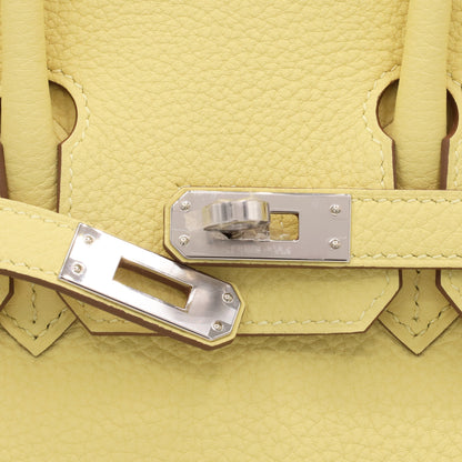 Birkin 25 Togo Jaune Poussin SS K stamp