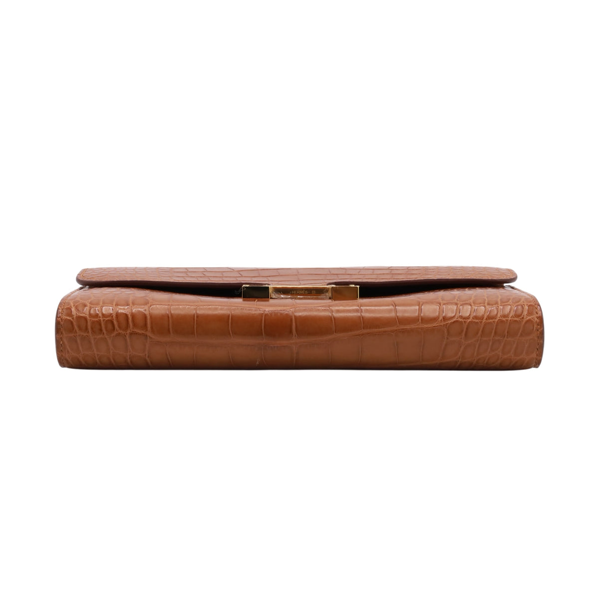 Constance Long to Go Alligator Matte Gold GP BStamp